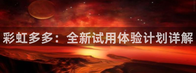 U8国际主管：彩虹多多：全新试用体验计划详解